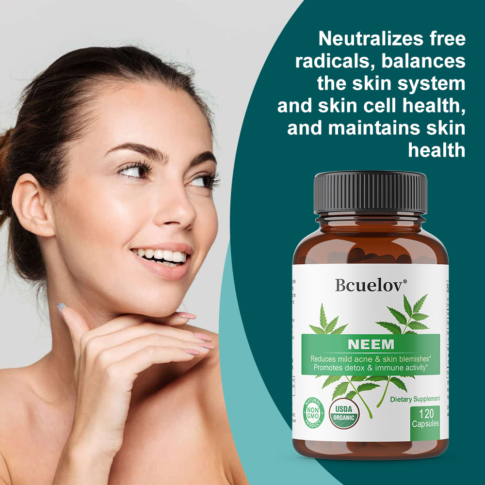 Kapsul Daun Neem Organik, Supl - Herbal Wellness For You ulasan dan harga