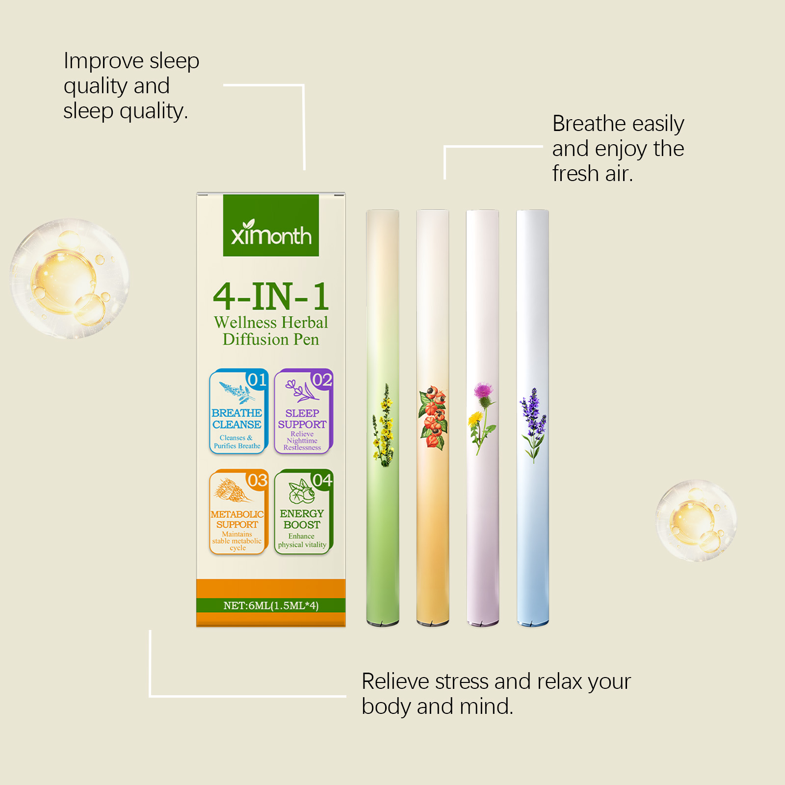 4 Dalam 1 Herbal Energy Combo  - Herbal Wellness For You ulasan dan harga
