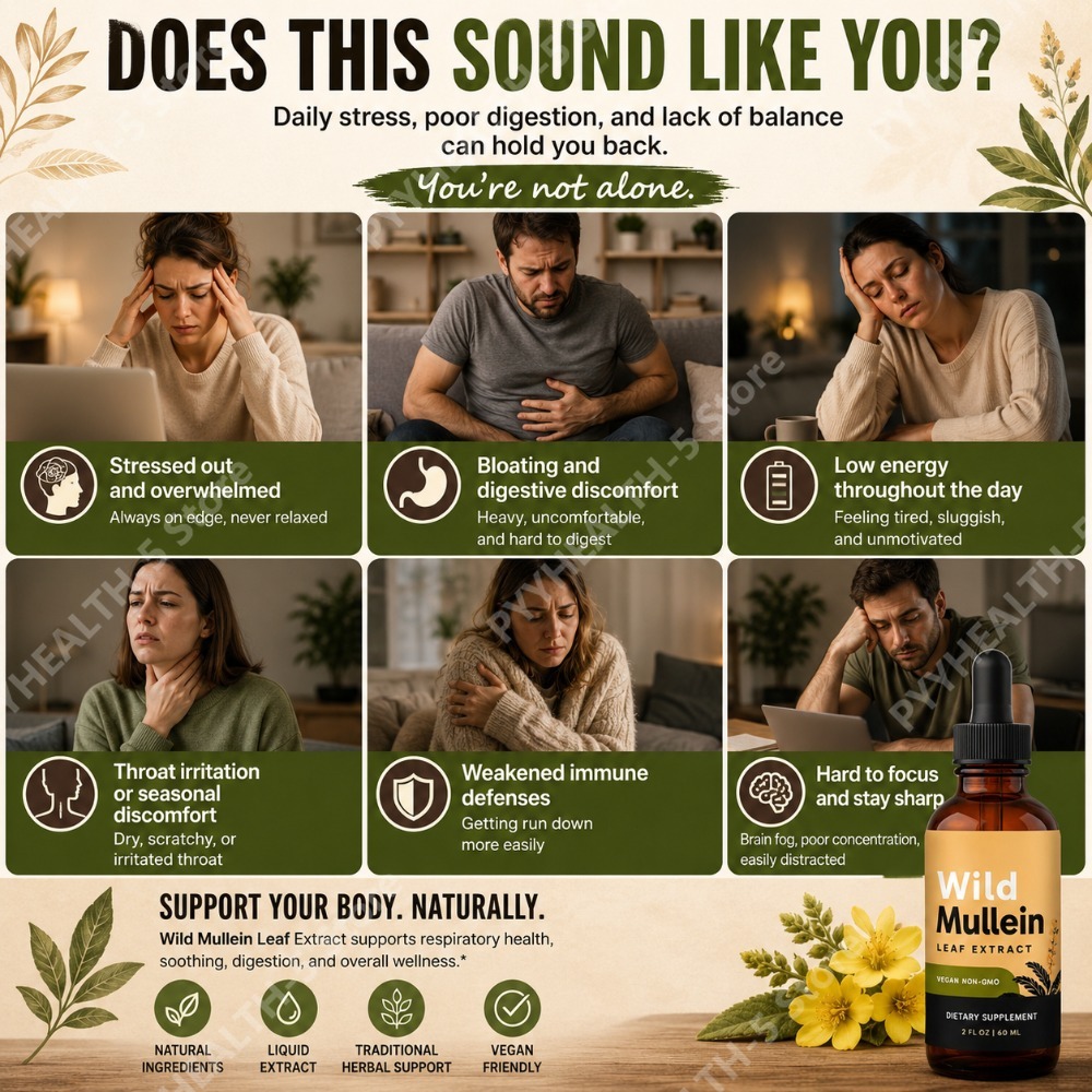 Tetes Daun Mullein Liar dengan - Herbal Wellness For You ulasan dan harga