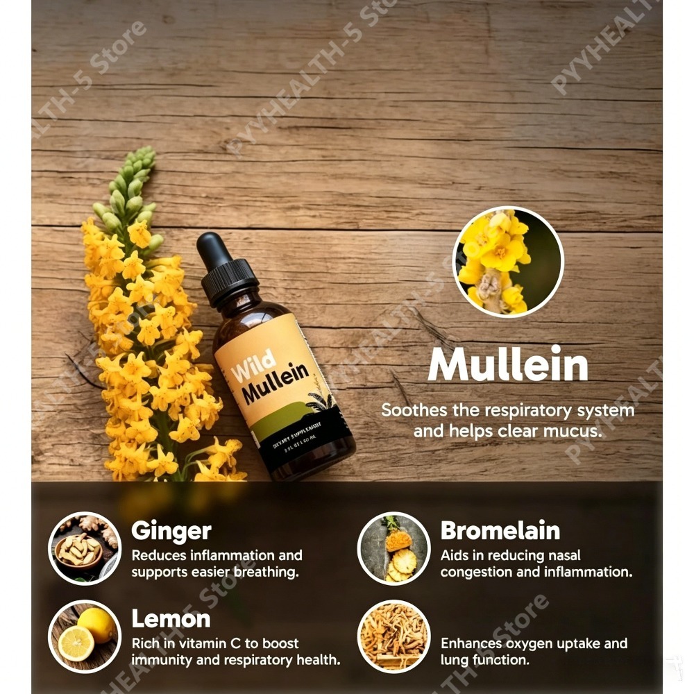 Tetes Daun Mullein Liar dengan - Herbal Wellness For You ulasan dan harga